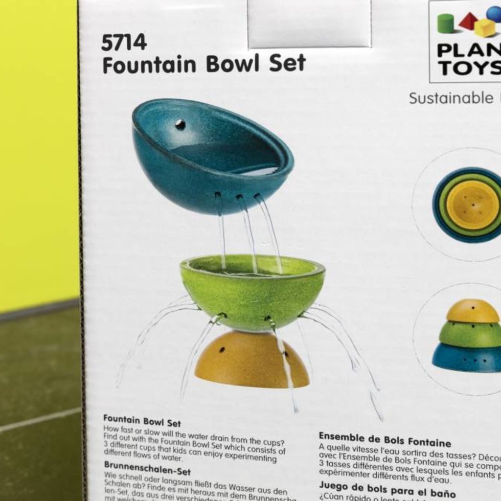 plan toys fountain bowl set