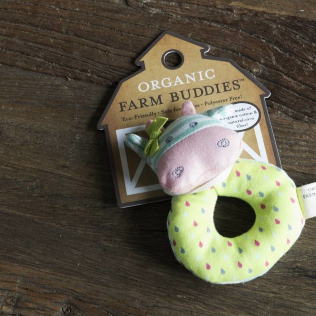 Organic Farm Buddies Organic Farm Buddies Belle Cow rattle ring