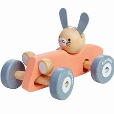 Plan Toys Plan Toys rabbit racing car (pastel)