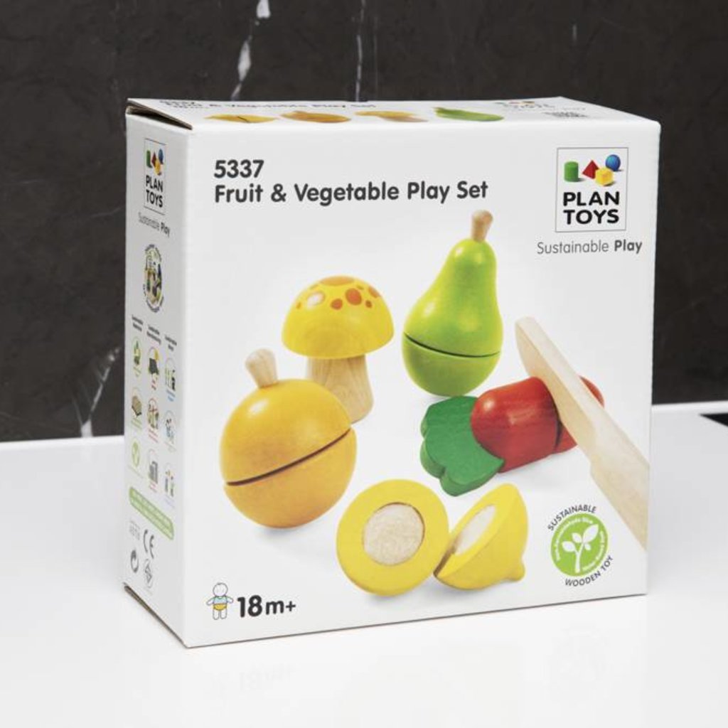 Plan Toys Ensemble de base de fruits et légumes