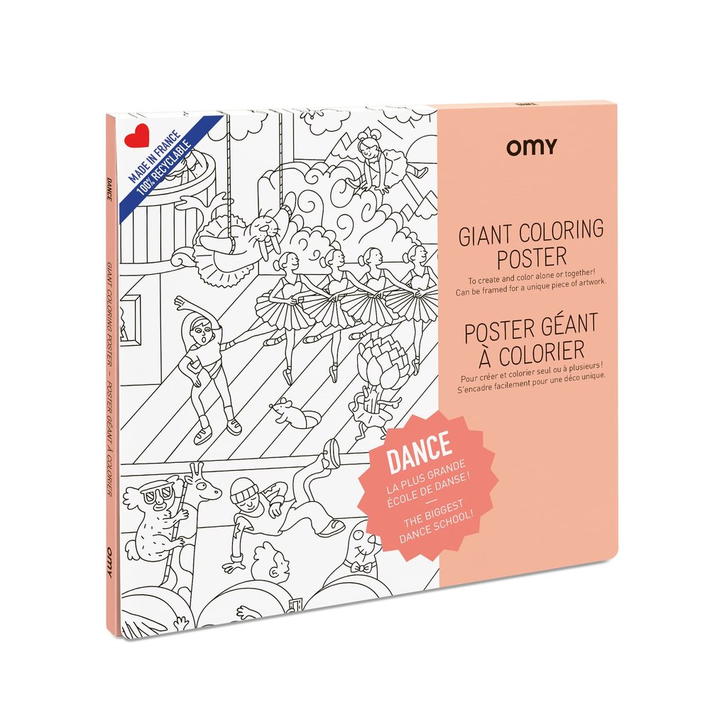 OMY Giant coloring poster Dance