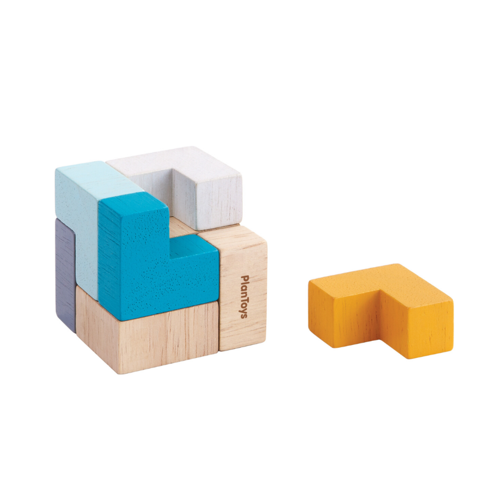 Plan Toys Plan Toys Puzzle 3D cube - format voyage