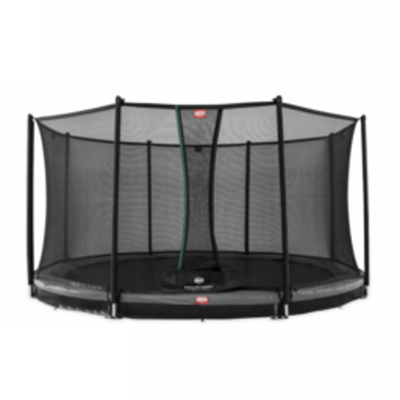 BERG trampolines Trampoline Favorit Inground  200 gris + filet de sécurté comfort