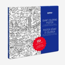 OMY Colouring poster USA