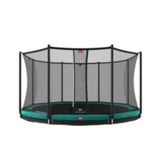 BERG trampolines Trampoline Favorit Inground 380 groen + veiligheidsnet Comfort