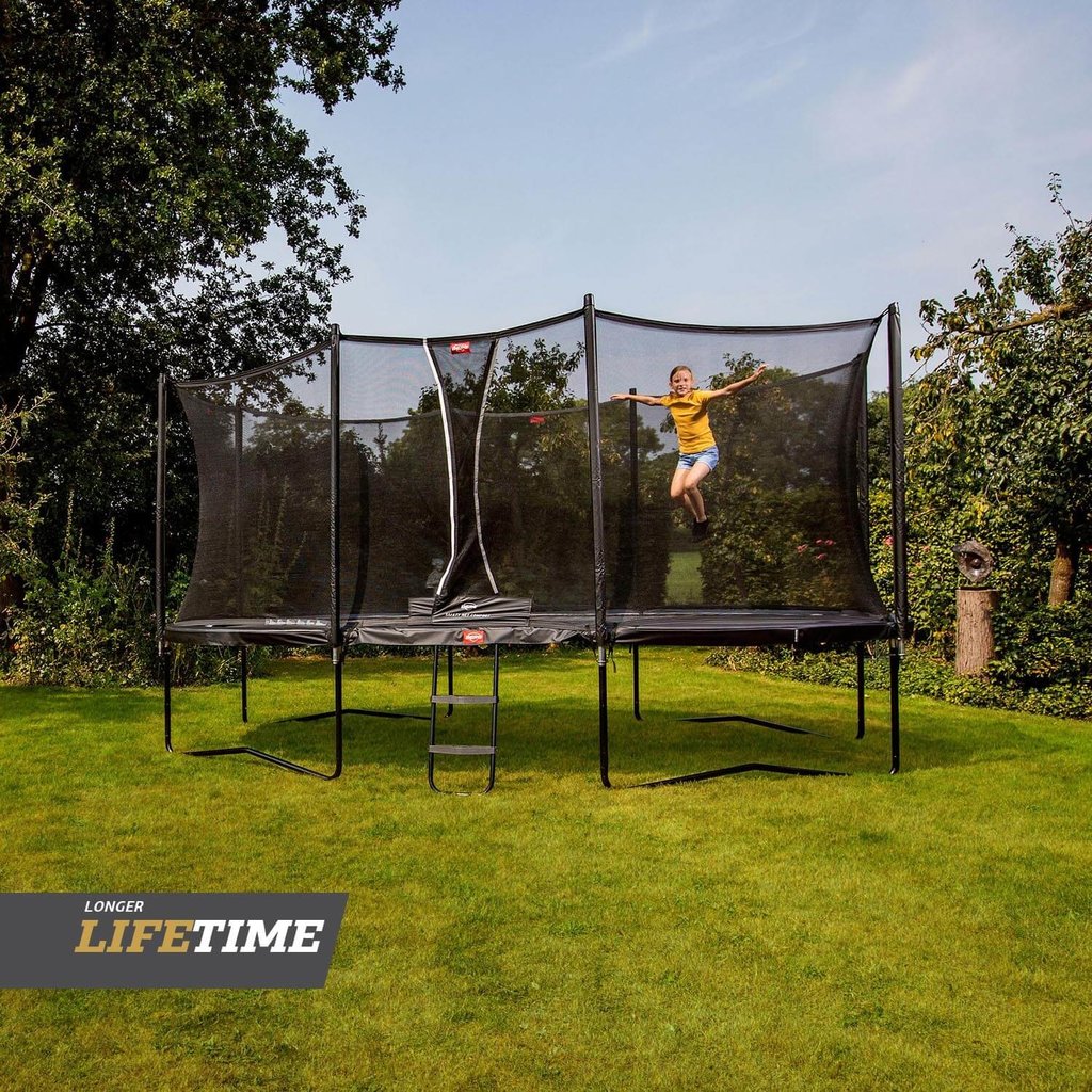 BERG trampolines Trampoline Grand Favorit 520 grijs + veiligheidsnet Comfort