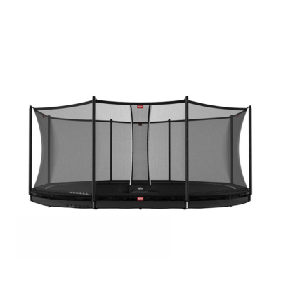 BERG trampolines Trampoline Grand Favorit Inground 520 grijs + veiligheidsnet Comfort