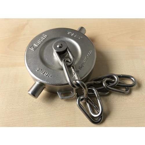 DN80 BSP Staubkappe aus Edelstahl mit Kette und PTFE Dichtung GUARD™ DN80 BSP Staubkappe aus Edelstahl mit Kette und PTFE Dichtung