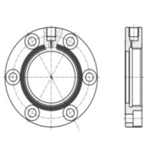 Adapterflens voor 65 mm (2,5") BSP veiligheidsklep, RVS 316L GUARD™ Adapterflens voor 65 mm (2,5") BSP veiligheidsklep, RVS 316L