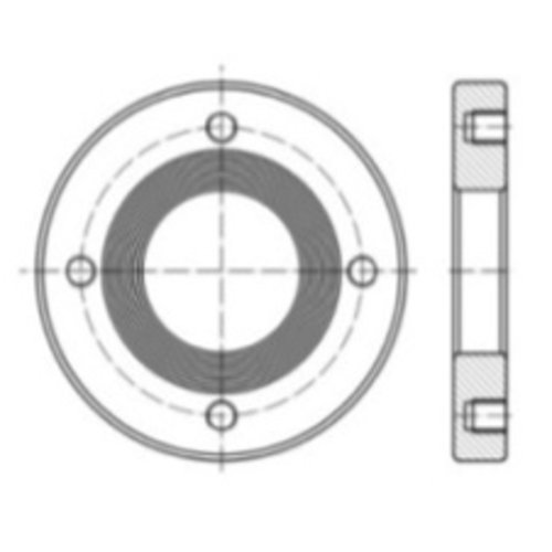 Inlasflens voor 2,5"/ 3" geflenst veiligheidsventiel GUARD™ Inlasflens voor 2,5"/ 3" geflenst veiligheidsventiel