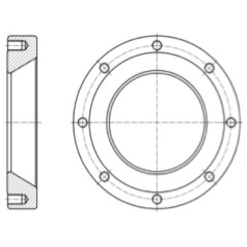 Weld-in Flange for 30 degrees footvalve GUARD™ Weld-in Flange for 30 degrees footvalve
