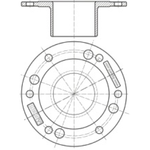 Brida de tubo de sifón para Topdischarge DN80 GUARD™ Brida de tubo de sifón para Topdischarge DN80