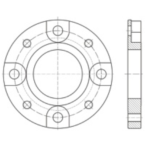 Adapterflens voor DN80 bovenlossing GUARD™ Adapterflens voor DN80 bovenlossing