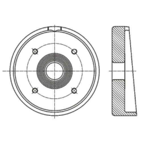 Flens met uitsparing voor 1,5" luchtinlaat kogelklep RVS 316L GUARD™ Flens met uitsparing voor 1,5" luchtinlaat kogelklep RVS 316L