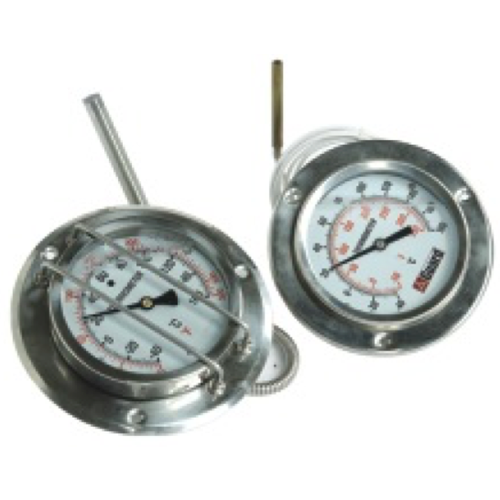 GUARD™ Temperatuurmeter met 2000 mm capillair, DN100 / 4"