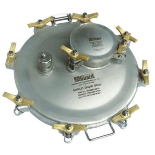 GUARD™ Manlid assembly DN500 met DN170 inspectie, 8 punten (500mm/170mm)