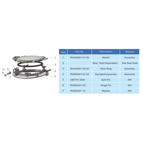 GUARD™ Couvercle pour trou d'homme 300 mm