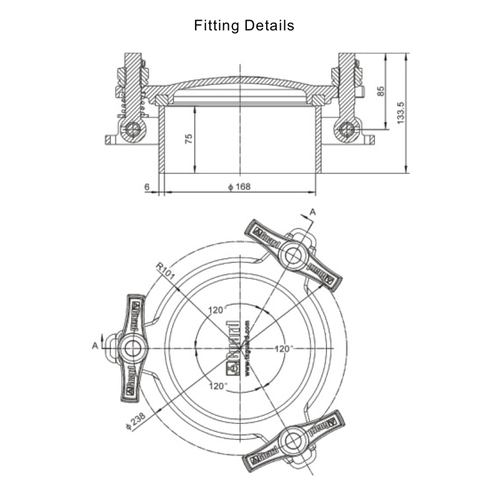 GUARD™ 170 mm Assemblage d'inspection hauteur 150 mm