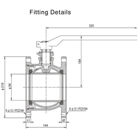 DN100 Vollbohrungs Kugelhahn, MAWP 7 Bar, Edelstahl 316 GUARD™ DN100 Vollbohrungs Kugelhahn, MAWP 7 Bar, Edelstahl 316