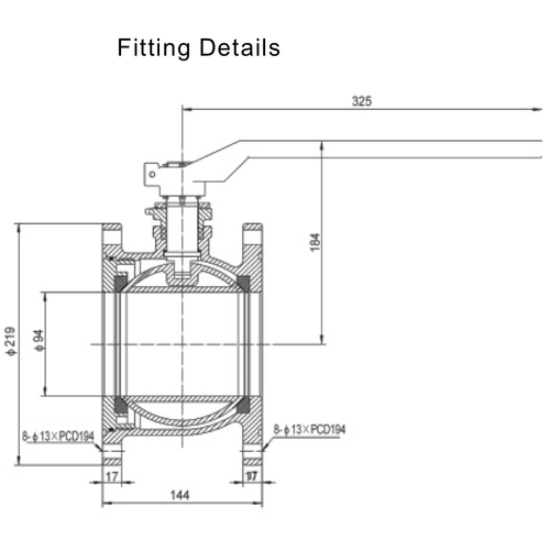 4" kogelkraan met volledige boring, MAWP 7 bar, RVS 316 GUARD™ 4" kogelkraan met volledige boring, MAWP 7 bar, RVS 316