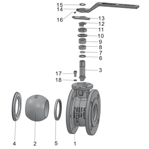 Griff für 3" Full Bore Kugelhahn