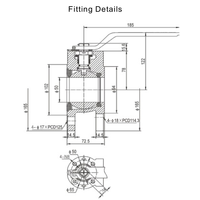 2" Full Bore Ball Valve, MAWP 7 bar, 316 Stainless Steel DN50 GUARD 2" Full Bore Ball Valve, MAWP 7 bar, 316 Stainless Steel DN50