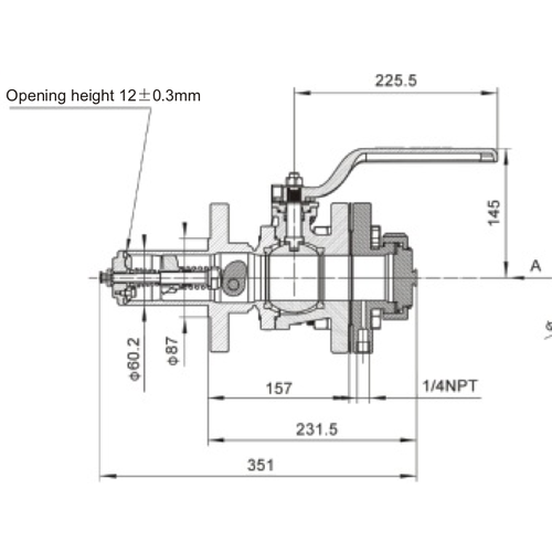 2" T50 Flüssigkeitsventil, Druckeinstellung 34,5 Bar (500PSI), Prüfdruck 70 Bar (1015PSI). Einlassflansch mit 4x18 Löchern im gleichen Abstand auf 125 mm PCD gebohrt. Komplett mit 2" Kugelventil. Lieferung mit 3,25" ACME-Auslass und Kappe T50 GUARD™ 2" T50 Flüssigkeitsventil, Druckeinstellung 34,5 Bar (500PSI), Prüfdruck 70 Bar (1015PSI). Einlassflansch mit 4x18 Löchern im gleichen Abstand auf 125 mm PCD gebohrt. Komplett mit 2" Kugelventil. Lieferung mit 3,25" ACME-Auslass und Kappe T50