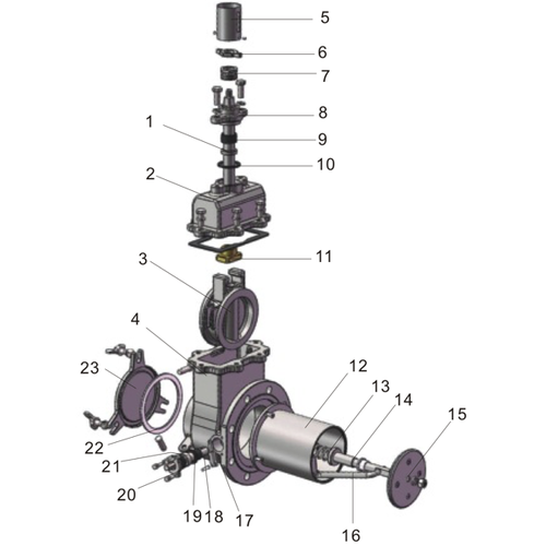 Bitumen Bodem Schuifafsluiter DN 125 in Carbon Steel PCD=200 GUARD™ Bitumen Bodem Schuifafsluiter DN 125 in Carbon Steel PCD=200
