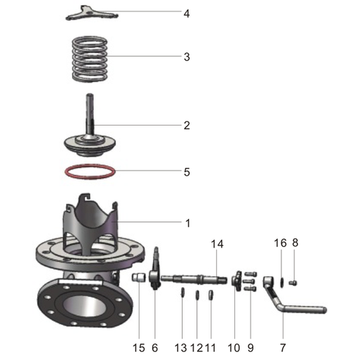 GUARD™ 4" 45 graden bodemklep in RVS 316 FEP / siliconen afdichting