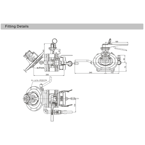 GUARD™ 3" 45° Bottom discharge with sample valve, 3" 45° Foot Valve