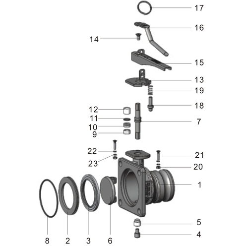 GUARD™ Válvula de mariposa unificada DC Camlock de 3 "