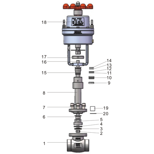 T75 Cut-off valve DN 50 Cylinder Pressure 4-7 bar GUARD™ T75 Cut-off valve DN 50 Cylinder Pressure 4-7 bar