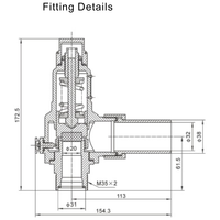 T75 Overdrukventiel DN 25 Drukinstelling 0,75 Mpa GUARD™ T75 Overdrukventiel DN 25 Drukinstelling 0,75 Mpa