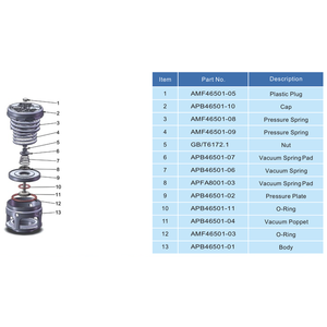 Vacuum Spring Pad for 3" flanged Safety Relief Valve