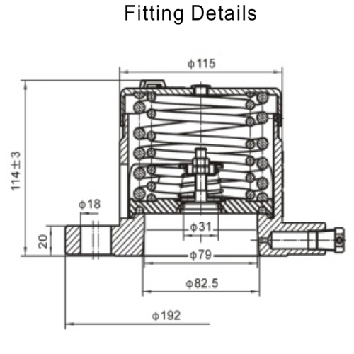 Sicherheitsventil DN80 mit Flansch GUARD™ Sicherheitsventil DN80 mit Flansch