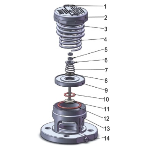 Válvula de seguridad 3" con bridas GUARD™ Válvula de seguridad 3" con bridas