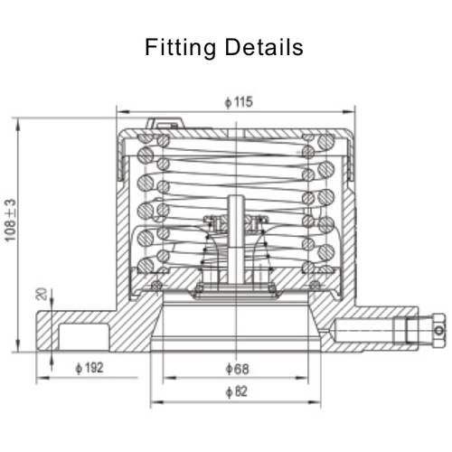 Válvula de alivio de seguridad con bridas de 2,5",  presión 2,19 bar, vac 0,21 bar GUARD™ Válvula de alivio de seguridad con bridas de 2,5",  presión 2,19 bar, vac 0,21 bar