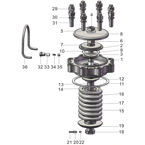 GUARD™ T50 Gas Relief Valve Pressure range 6,90 - 36,24 bar, SS 316