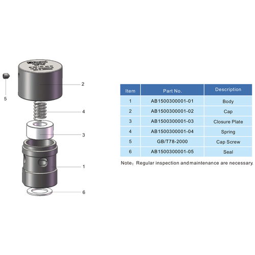 1/2" BSP veiligheidsventiel RVS 304 GUARD™ 1/2" BSP veiligheidsventiel RVS 304