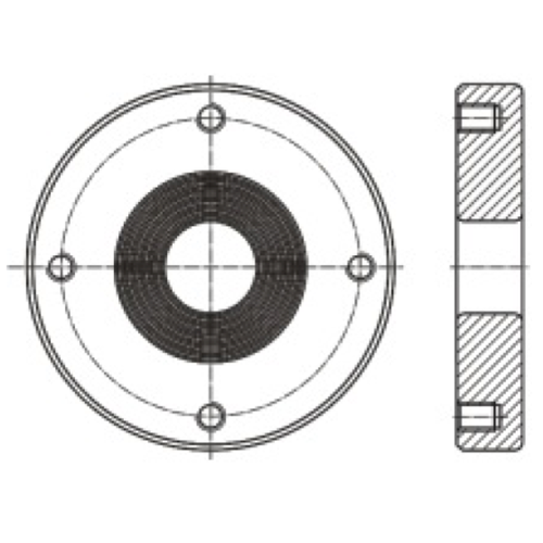 GUARD™ Weld-in Flange for 1.5" Air Inlet Ball Valve, SS 316L