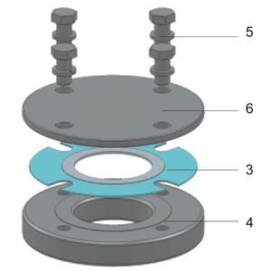 Kit de tornillos para disposición de descarga superior