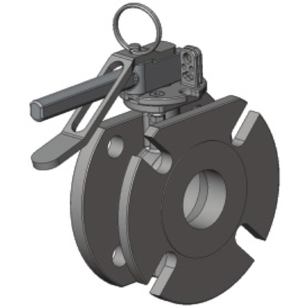 2" Air Inlet Butterfly Valve with flange connection