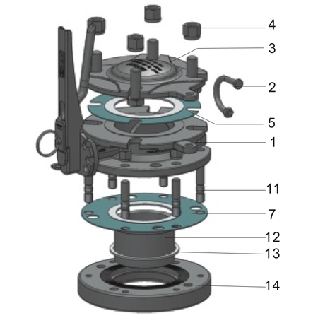 3 "Flanged Butterfly Valve as Top Loader