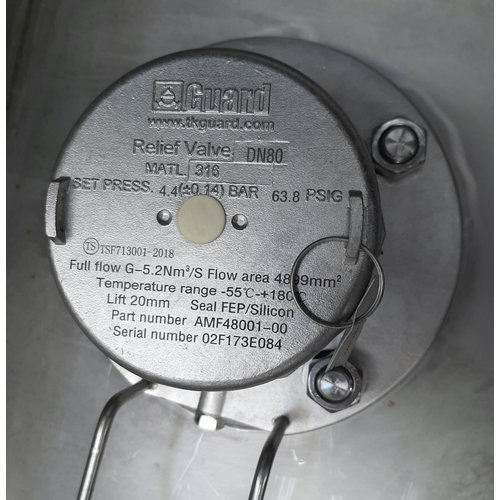 DN80 Sicherheitsventil mit Flansch 4,4 Bar Nur Druck GUARD™ DN80 Sicherheitsventil mit Flansch 4,4 Bar Nur Druck