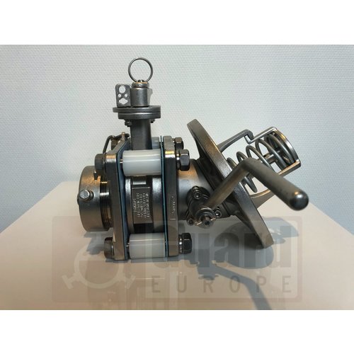 GUARD™ Válvula de pie de 3" 30 ° + Válvula de mariposa con sujeción de 3" Salida BSP de 3"