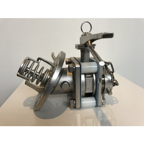 GUARD™ Válvula de pie de 3" 30 ° + Válvula de mariposa con sujeción de 3" Salida BSP de 3"