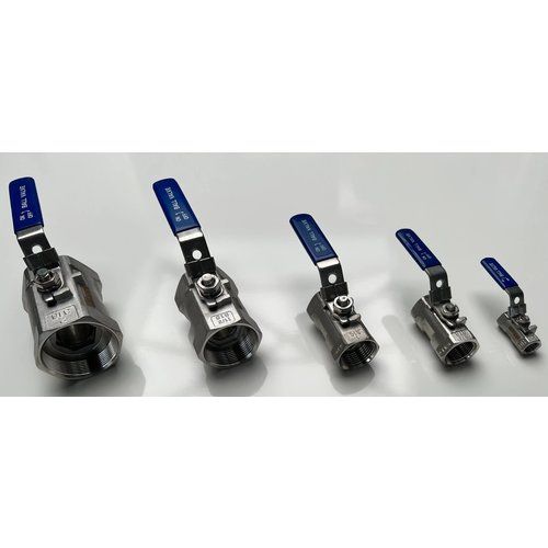 GUARD™ BALLVALVE 1/2" SOLID BODY RB. SS 316