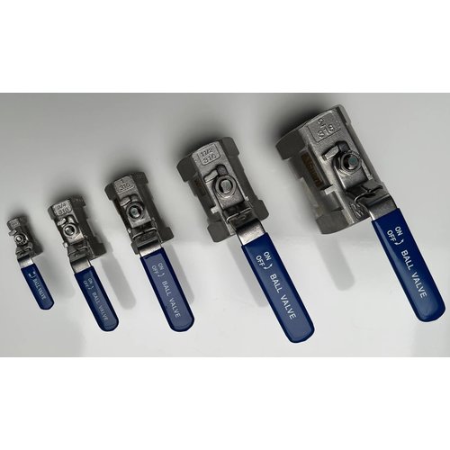 GUARD™ BALLVALVE 1/2" SOLID BODY RB. SS 316