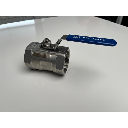GUARD™ 1PC BALL VALVE 1.5" SOLID BODY REDUCED BORE SS316