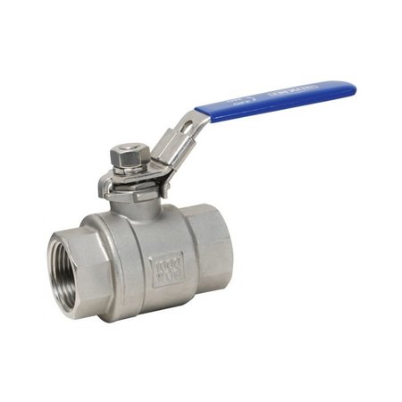 Válvula de bola de acero inoxidable BSP de 2 piezas Válvula de bola de acero inoxidable BSP de 2 piezas